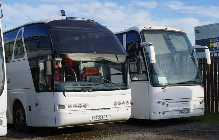 Abbey Travel Neoplan Starliner K700ABB & Volvo B12M Berkhof Axial MHZ1556